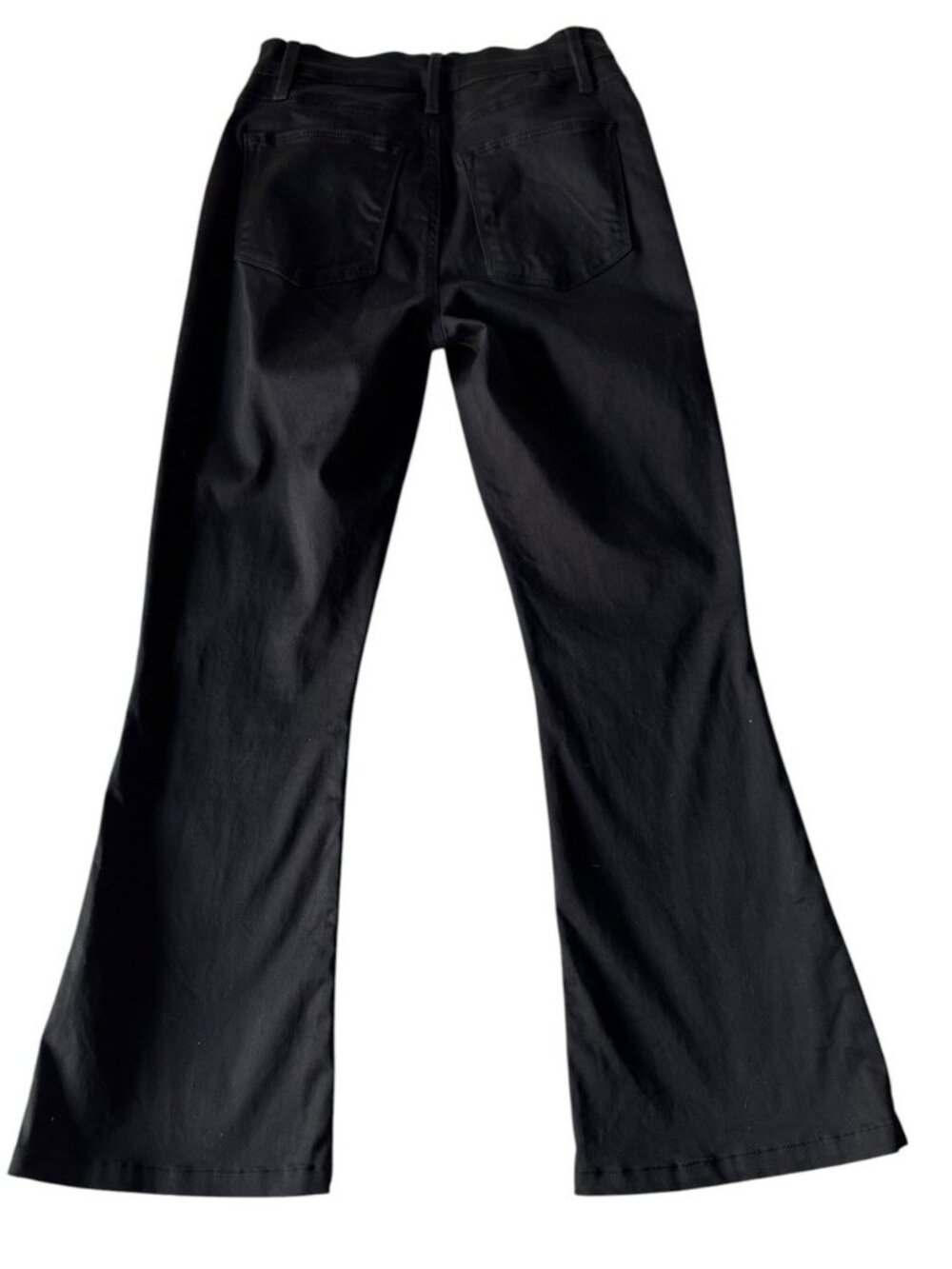 Frame Women’s Sz 26 Le High Flare Black Denim Jeans - Picture 3 of 11